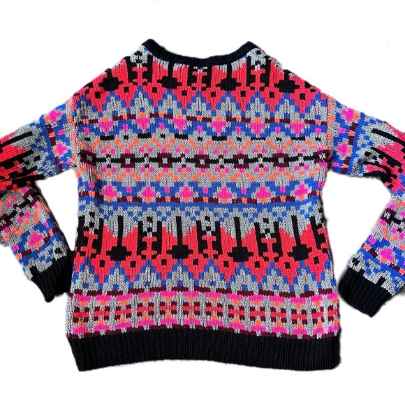 Allison Joy Chunky Knit Multi Color Sweater Small - Picture 3 of 9